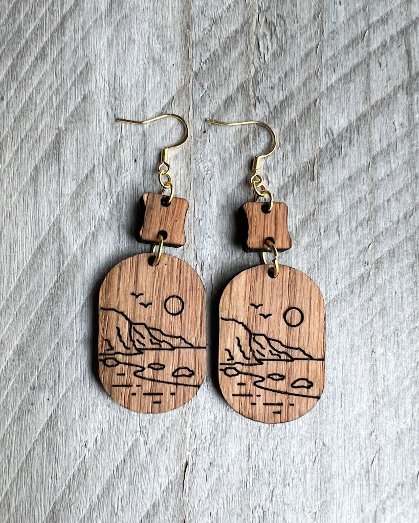 Earrings - Dangle Oval