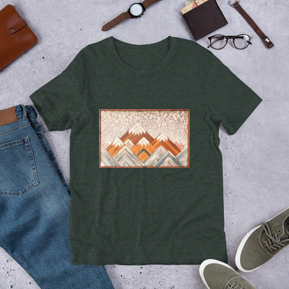 Snow Mountain Mosaic Unisex t-shirt